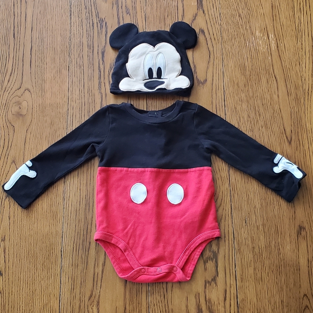 Mickey Mouse Onesie Costume with Hat